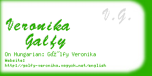 veronika galfy business card